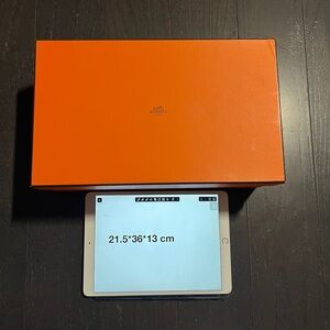 Hermes large size empty box shoe sandal box case decoration storage orange